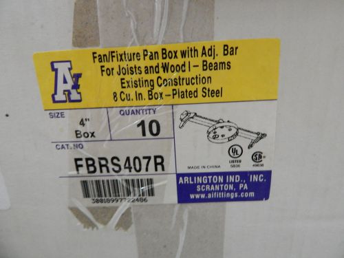 ARLINGTON FBRS407R FAN/FIXTURE PAN BOX 1 BOX OF 10