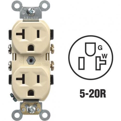IVORY DUPLEX OUTLET S01-CR20-IS