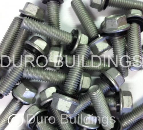 Duro steel building 200 count 5/16&#034; x 1.25&#034; new arch grain bin bolt,nut &amp; washer for sale