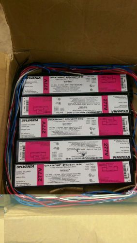 Lot of (5) sylvania qt1x32 is-sc fluorescent ballast quicktronic 1-lamp t8 277v for sale