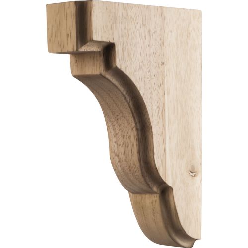 Square Edge Bar Bracket 1-3/4&#034; x 5&#034; x 7&#034; Rubberwood