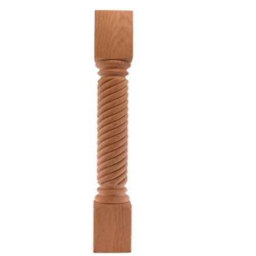 5&#034; - Rope Wood Post - For Cabinet or Island or Other  -5&#034; x 5&#034; x 36&#034;