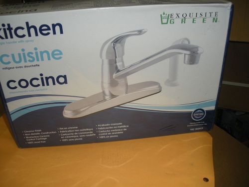EXQUISITE GREEN KITCHEN SINGLE  FAUCET WITH SPRAY (NEW)
