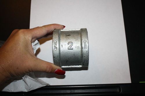 2&#034; galvanized coupling 4 for $ 6.00