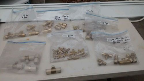 60 pcs  pex brass plumbing fitting 90 degree, mixed lot for sale