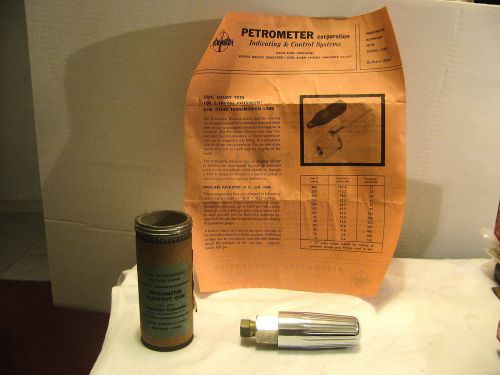 VINTAGE PETROMETER CORP#1503 BLOWOUT GUN OIL LINE CLEANOUT C02 ORIGINAL BOX&amp;INST