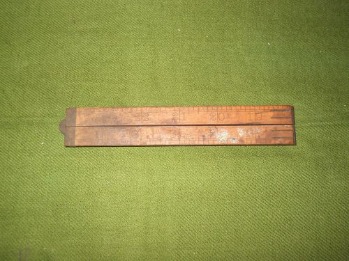 Antique Wooden Hinged Measuring Stick