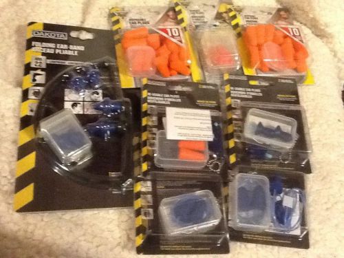 28 BRAND NEW ASSORTED EAR PLUGS CORDED AND DISPOSABLE