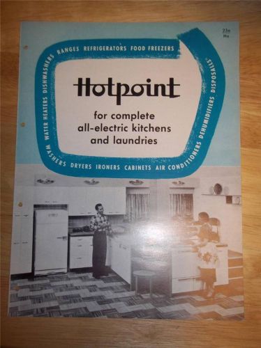 Vtg Hotpoint Catalog~Kitchen&amp;Laundry Appliances~Ranges/Dishwashers/Washer/Dryer