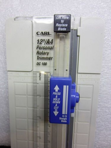 Carl dc-100 personal rotary trimmer with swing out ruler arm.....r108.7.16 for sale