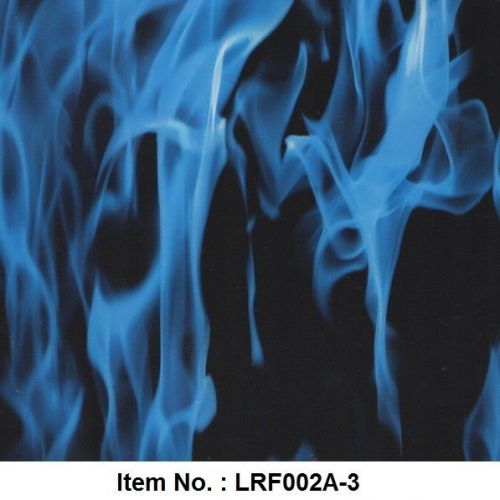 True Blue Flames Fire Hydrographics Water Transfer Dipping Printing Film 100cm