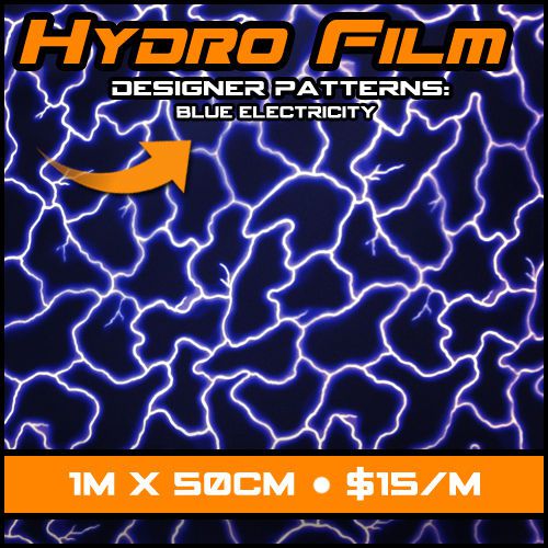 Hydrographic Film - Blue Electric * 11 sqft *  Water Transfer Printing Film