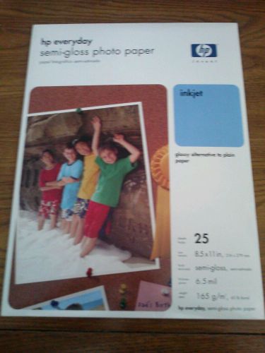 HP EVERYDAY SEMI GLOSS PHOTO PAPER 250 SHEETS 8.5 x 11 INCHES 6.5