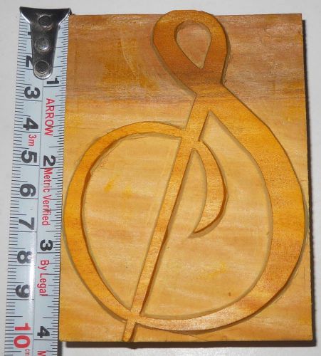 Wood Type Printers Block hand crafted Letterpress &amp; Ampersand  4&#034; tall #336