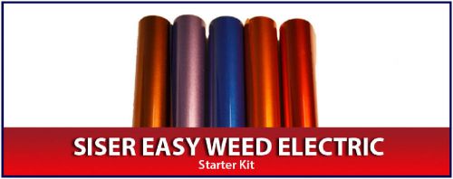 New siser easyweed electric heat transfer vinyl kit 15&#034; x 12&#034; - 5 colours for sale