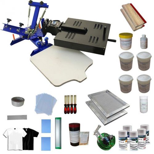 2 color 1 station silk screen printing kit c - valuable pack for startups 006946 for sale