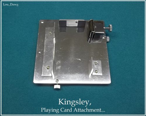 Kingsley Machine, Hot Foil Stamping Machine  (  Playing Card Attachment   )