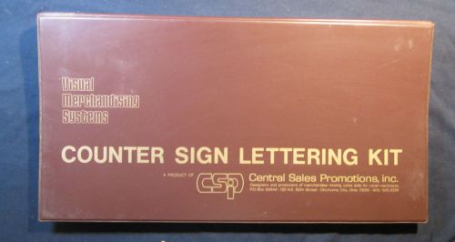 Vintage Counter Sign Lettering Kit from Visual Merchandising Systems