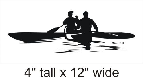 2X Canoeing Silhouette - Decal Vinyl Car i Pad Laptop Window Wall Sticker-FA177