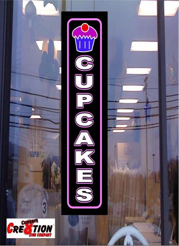 Led light up sign - cupcakes -46&#034;x12&#034;- bakery signs - neon/banner alernative for sale