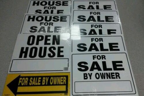 Open House  For Sale By Owner  House For Sale  Signs  2 Sided 9 sign lot