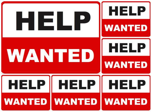 Help Wanted Commercial Sinage Now Hiring Business Sign Position Opening Signs 6x