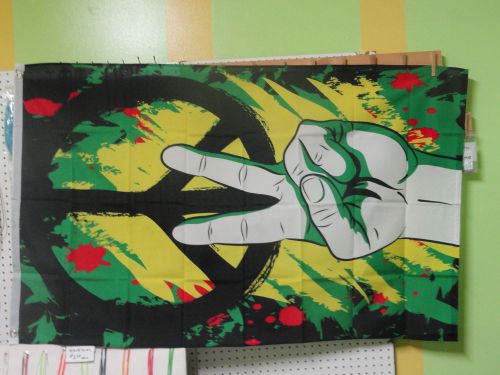 Peace Graffiti, 3x5 polyester