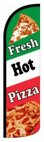 Fresh Hot Pizza  X-Large &#034;Windless&#034; Swooper Flag - A93
