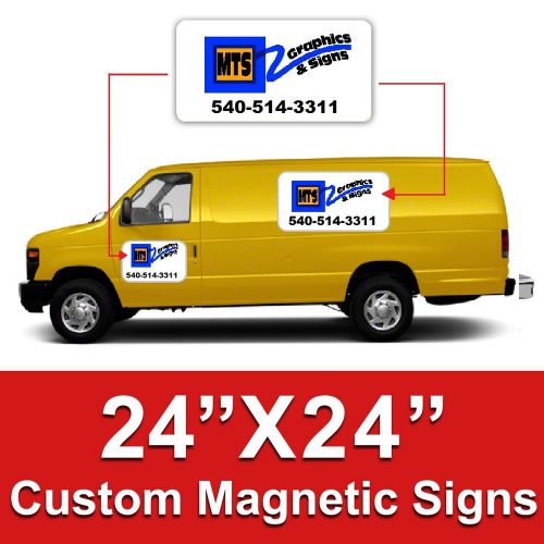 24 x 24 custom car magnets for sale