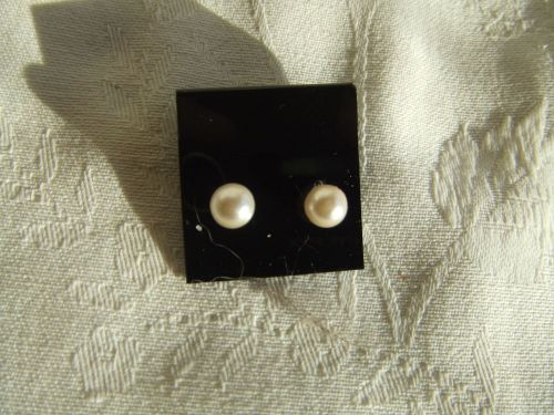 EARRING CARD BLACK LOT OF 100~1&#034;x1&#034;~HANGING JEWELRY HOLDER~FIT MORE ON DISPLAYS!