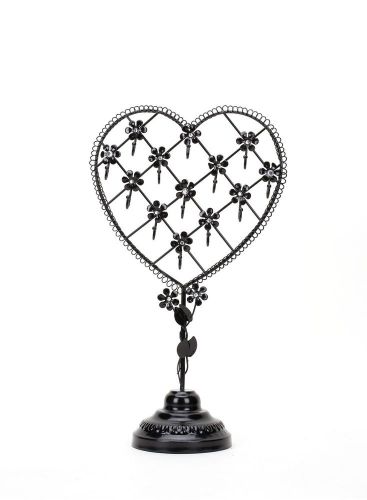 Jewelry Set New Heart Display Black Handmade Fashion Jewelry Organizer Stand USA