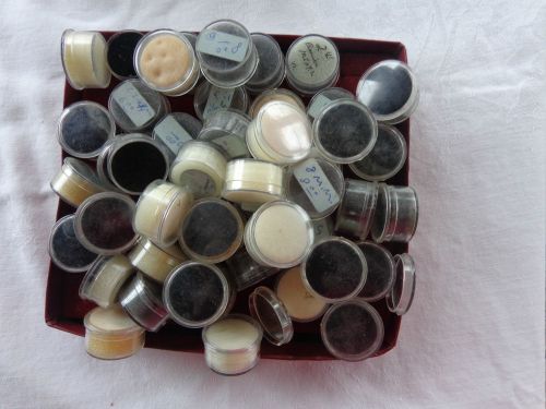 LOT OF 48 FOAM FILLED ACRYLIC GEMSTONE BOXES--USED