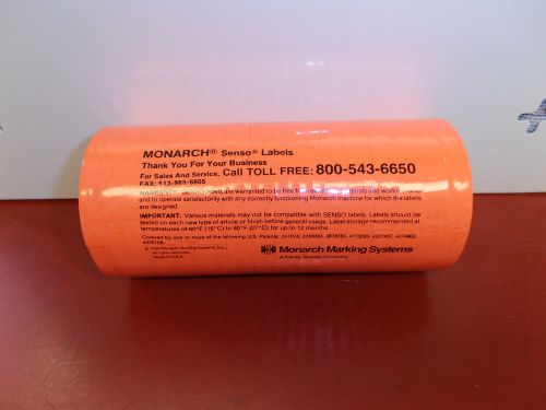Fluorescent Red FEB-132 000578 Price Gun 1110 Label 16 Roll Sleeve Stick monarc