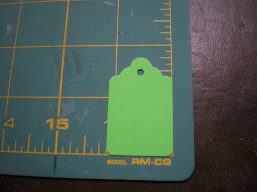 1,000 #5 Price Tags Green No Strings - Measures 1-1/8 inch wide and 1-3/4 inch