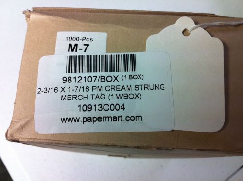 Strung Price Tags - 2-3/16&#034; x 1-7/16&#034; - 800+ Tags Left in Box