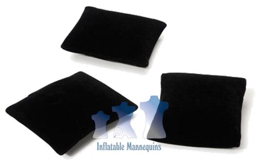 Jewelry display pillows, black velvet, 3 pack for sale
