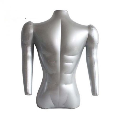 NEW Fashion  Man Half Body Arm Inflatable Mannequin Dummy Torso Model