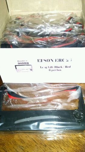 6 - Epson ERC 23 Black/Red Cash Register / Printer Ribbons