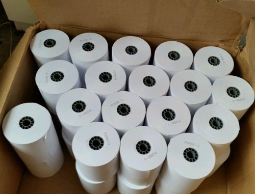 37 roll -- 2-Ply white Carbonless 3&#034; x 2.5&#039; Ideal for POS, P250 Printers