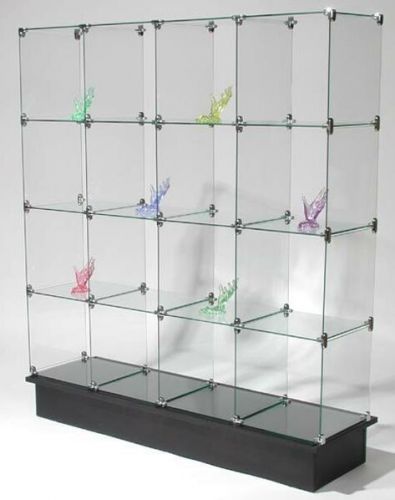 GLASS Tempered Clear 18X18x3/16- store glass cube panels-great for xmas displays