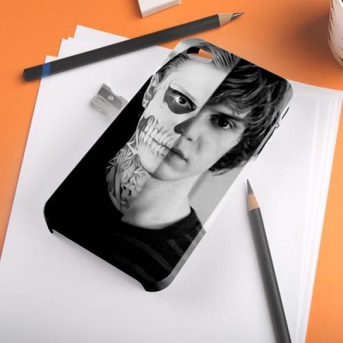 American Horror Story Skull Face Evan Peters iPhone A108 Samsung Galaxy Case