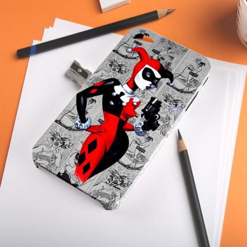 Harley Quoin Batman Dark Knight Comic Face iPhone A108 Samsung Galaxy Case
