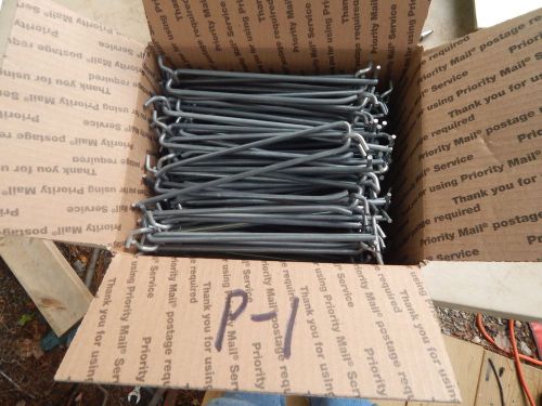 Ped Board Hooks 8&#034; with 1/8&#034; x 1 1/2&#034; rod for plastic placard lot of 75 Pcs