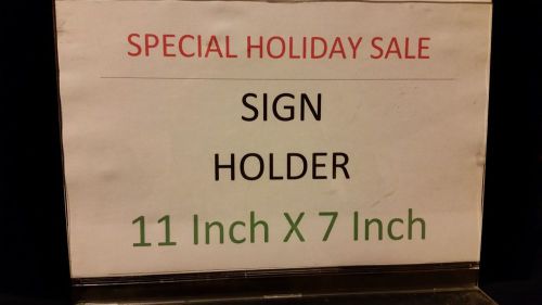 Wholesale pack of 2 standing sign holder 11x7 sale for 70% off effective display for sale