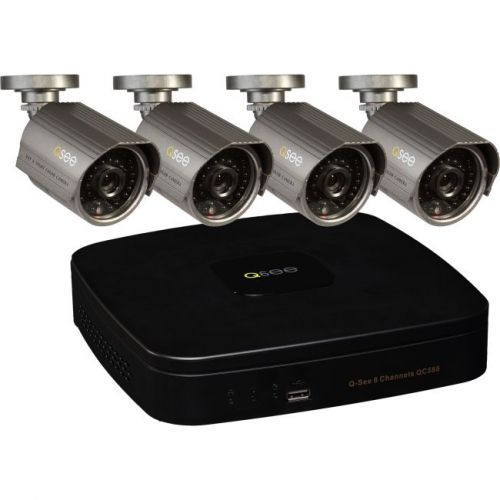 Q-see qc588-4e4-1  premium 8channel 960h dvr w/ 100 ft night vision for sale