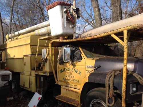 Ford F 700 Forestry Bucket Boom chipper Truck Dump  ARBORTECH  Diesel