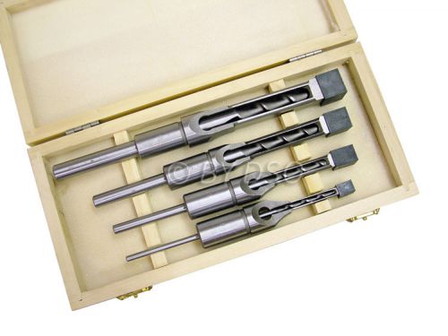 4 piece mortice drill bit set 6-16mm fine cutting woodworking chisel for sale