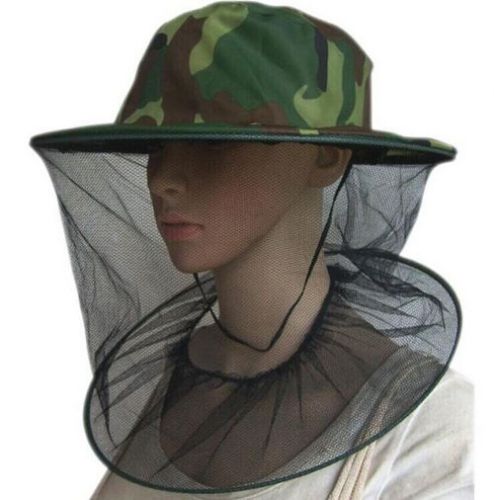 1 Pcs New Camouflage Beekeeper Hat with Veil Beekeeping ZX202GRE