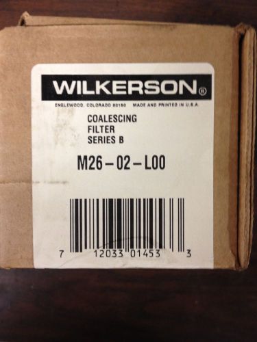 Wilkerson Coalescing Filter Series B. M26-02-L00 1/4-NPT