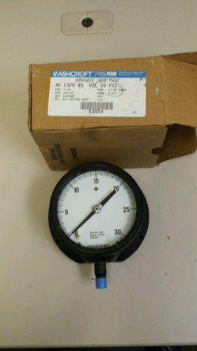 ASHCROFT 45 1379 AS 02L RECEIVER GAUGE *NEW IN  BOX* 30PSI